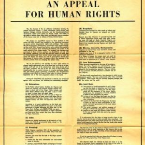 An Appeal for Human Rights